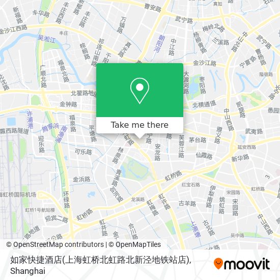 如家快捷酒店(上海虹桥北虹路北新泾地铁站店) map