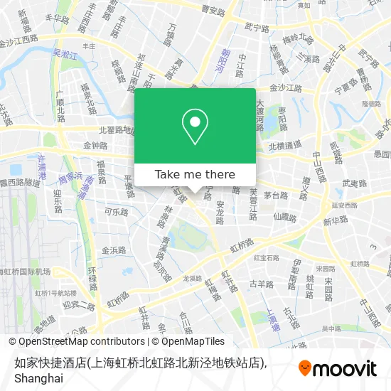 如家快捷酒店(上海虹桥北虹路北新泾地铁站店) map