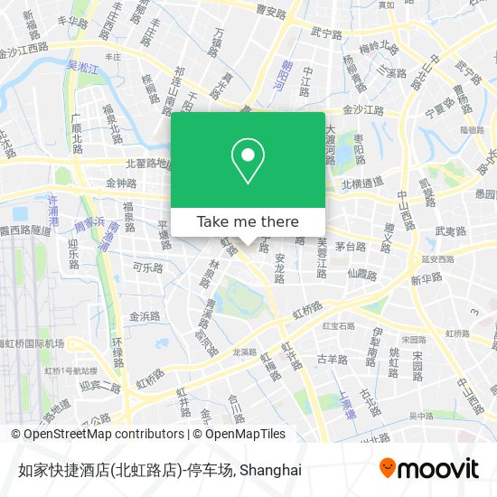 如家快捷酒店(北虹路店)-停车场 map