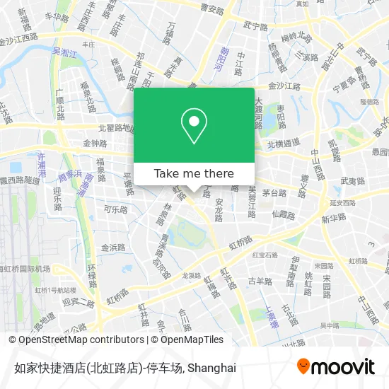 如家快捷酒店(北虹路店)-停车场 map