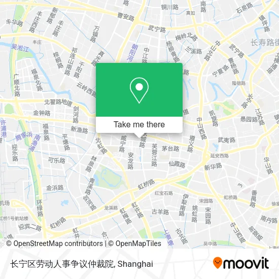 长宁区劳动人事争议仲裁院 map