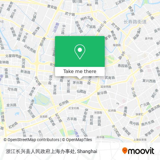 浙江长兴县人民政府上海办事处 map