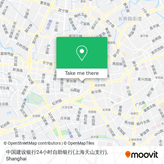 中国建设银行24小时自助银行(上海天山支行) map