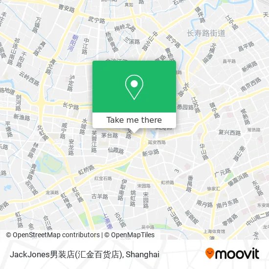 JackJones男装店(汇金百货店) map