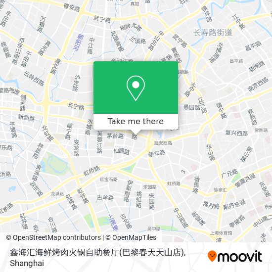 鑫海汇海鲜烤肉火锅自助餐厅(巴黎春天天山店) map