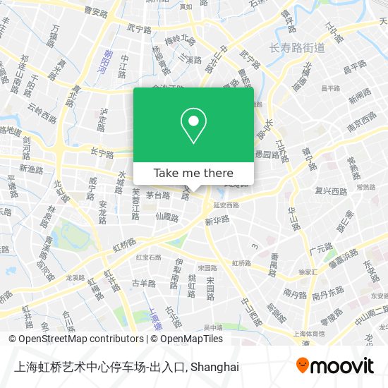 上海虹桥艺术中心停车场-出入口 map