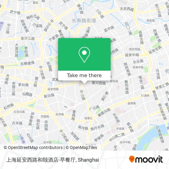 上海延安西路和颐酒店-早餐厅 map