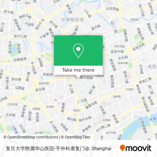 复旦大学附属华山医院-手外科康复门诊 map