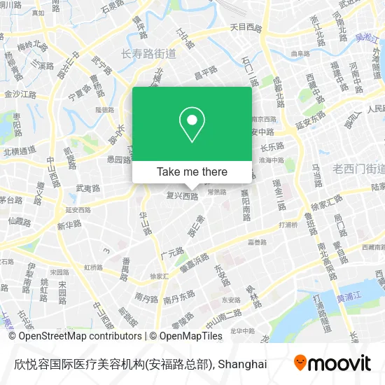 欣悦容国际医疗美容机构(安福路总部) map