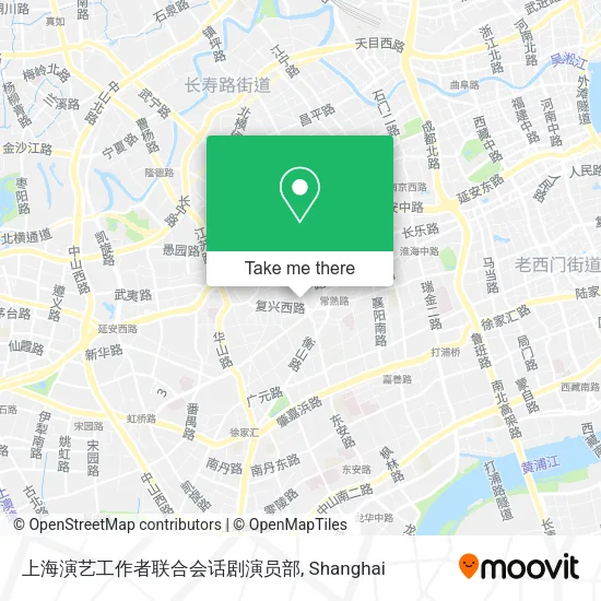 上海演艺工作者联合会话剧演员部 map