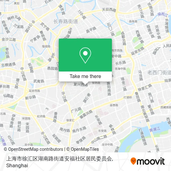 上海市徐汇区湖南路街道安福社区居民委员会 map