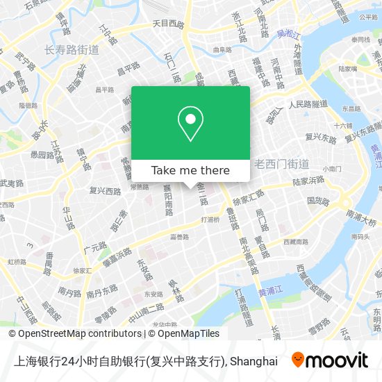 上海银行24小时自助银行(复兴中路支行) map