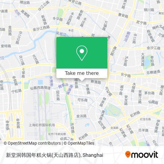 新堂洞韩国年糕火锅(天山西路店) map
