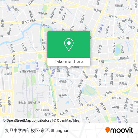 复旦中学西部校区-东区 map