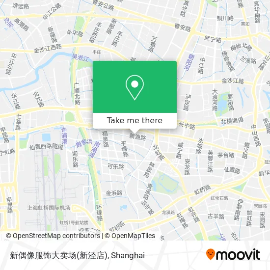 新偶像服饰大卖场(新泾店) map