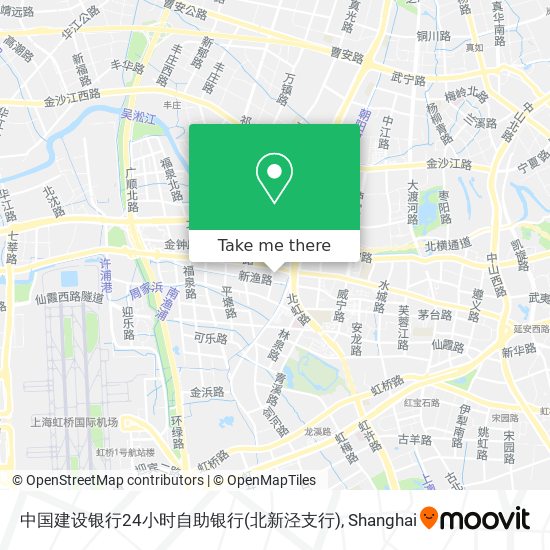 中国建设银行24小时自助银行(北新泾支行) map