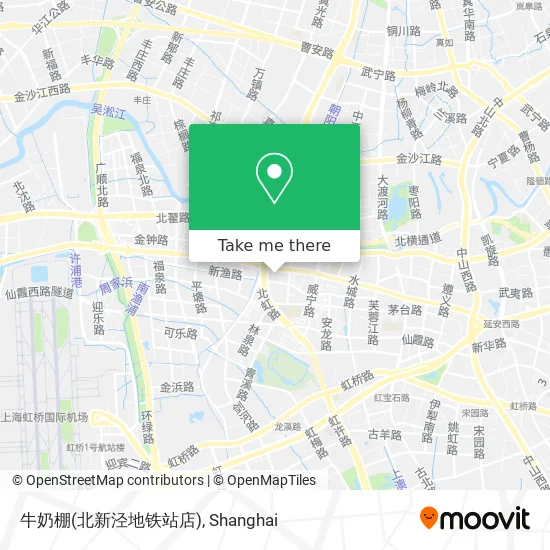 牛奶棚(北新泾地铁站店) map
