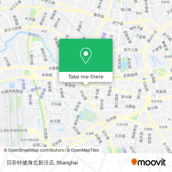 贝菲特健身北新泾店 map