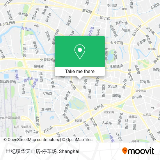 世纪联华天山店-停车场 map