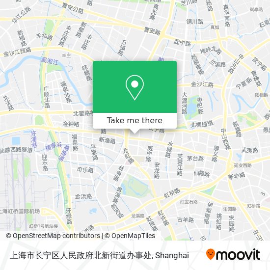 上海市长宁区人民政府北新街道办事处 map