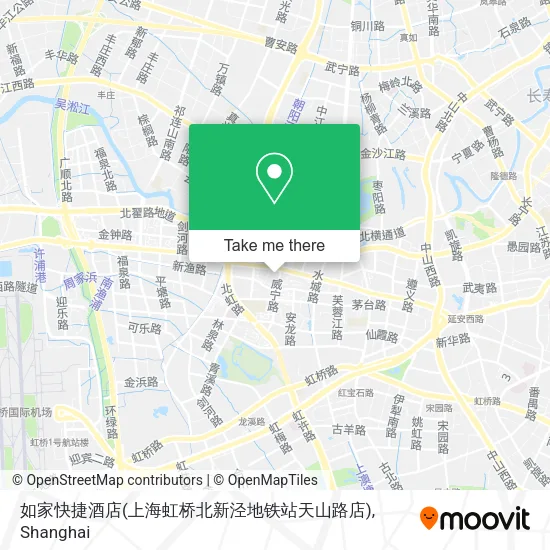 如家快捷酒店(上海虹桥北新泾地铁站天山路店) map