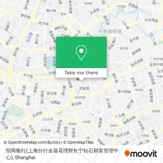 招商银行(上海分行金葵花理财长宁钻石财富管理中心) map