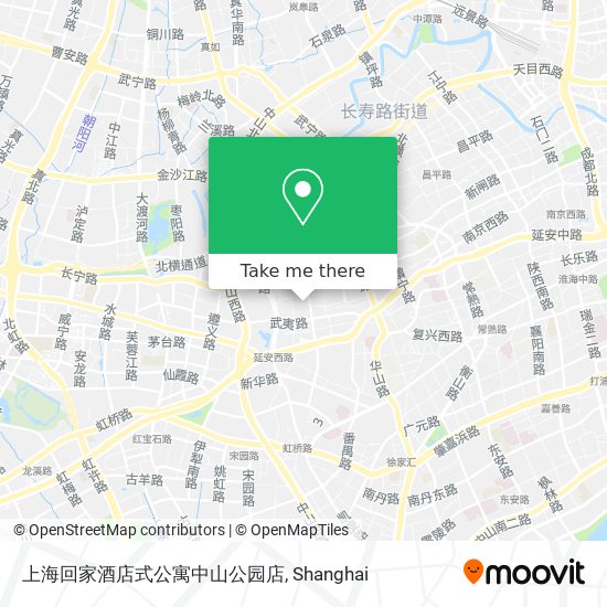 上海回家酒店式公寓中山公园店 map