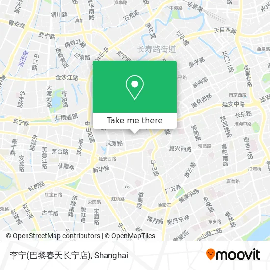李宁(巴黎春天长宁店) map