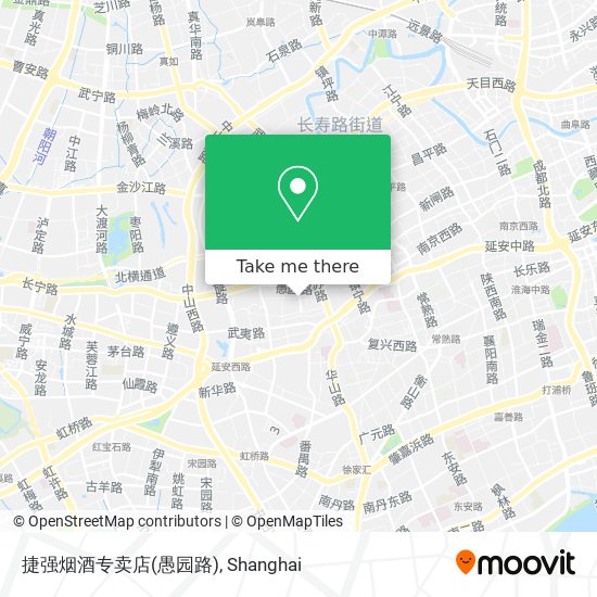 捷强烟酒专卖店(愚园路) map