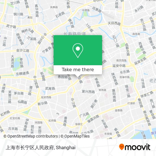 上海市长宁区人民政府 map