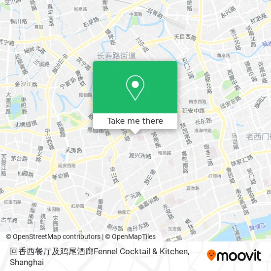 回香西餐厅及鸡尾酒廊Fennel Cocktail & Kitchen map