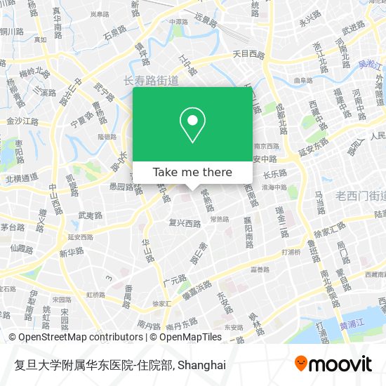 复旦大学附属华东医院-住院部 map