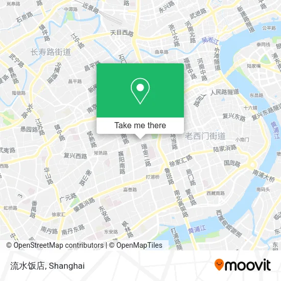 流水饭店 map