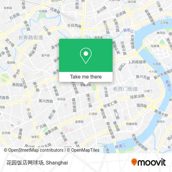花园饭店网球场 map