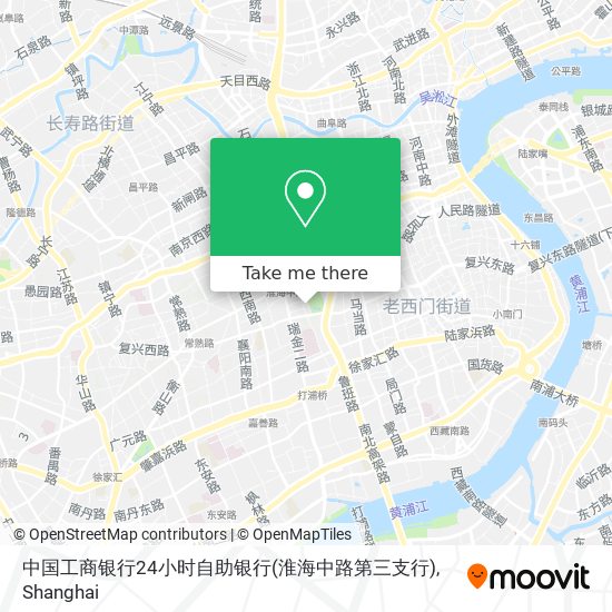 中国工商银行24小时自助银行(淮海中路第三支行) map