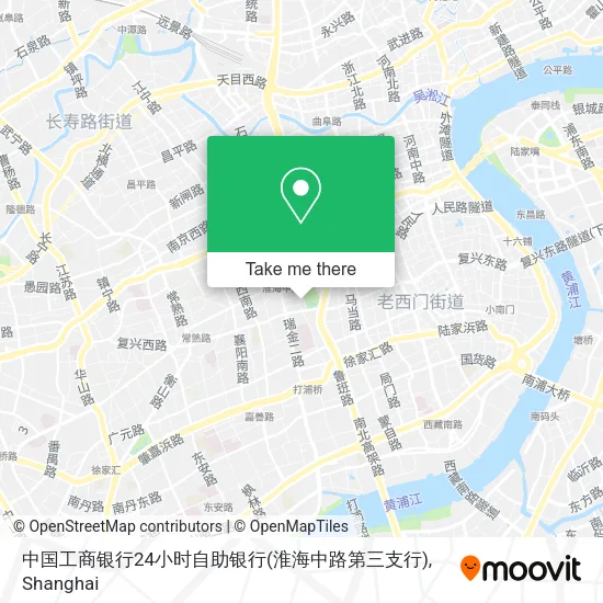 中国工商银行24小时自助银行(淮海中路第三支行) map