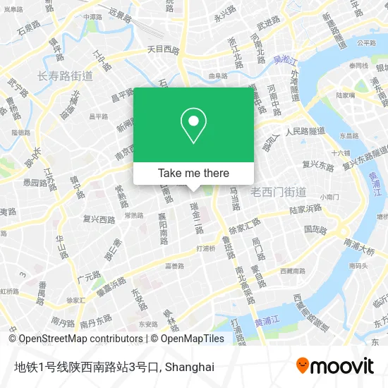地铁1号线陕西南路站3号口 map
