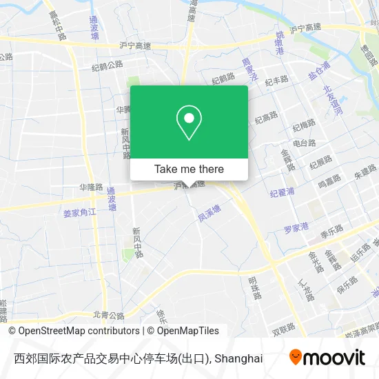 西郊国际农产品交易中心停车场(出口) map