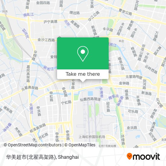 华美超市(北翟高架路) map