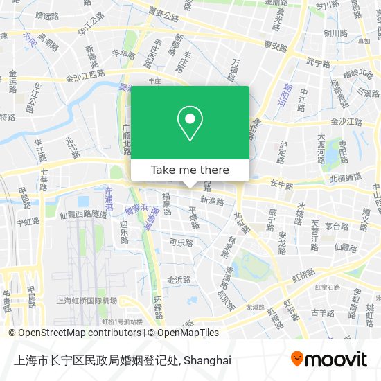 上海市长宁区民政局婚姻登记处 map