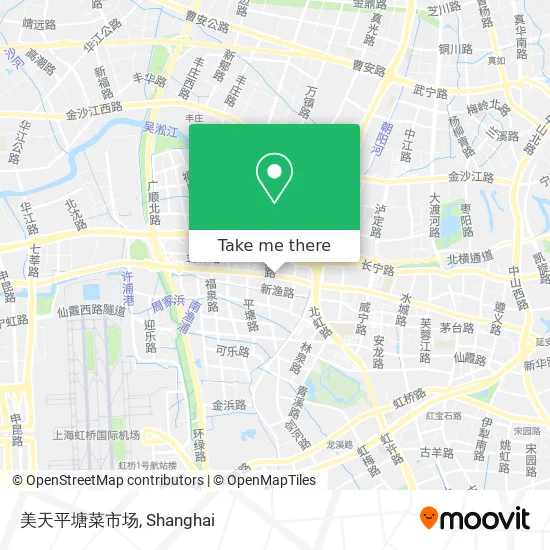 美天平塘菜市场 map