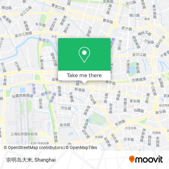 崇明岛大米 map