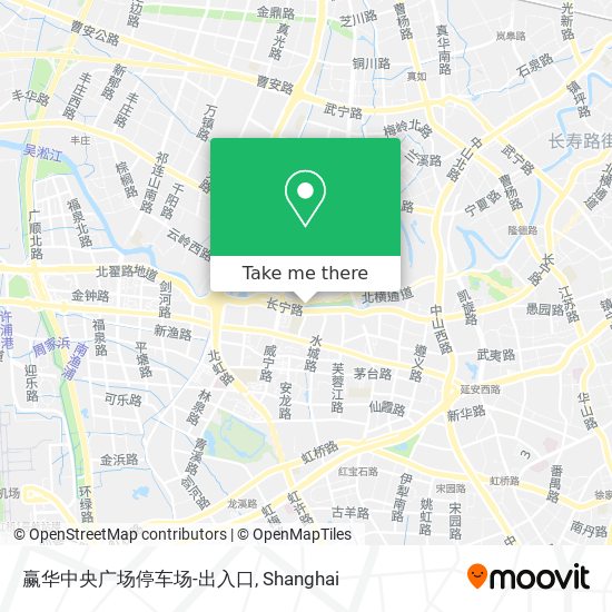赢华中央广场停车场-出入口 map