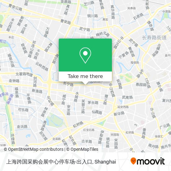 上海跨国采购会展中心停车场-出入口 map