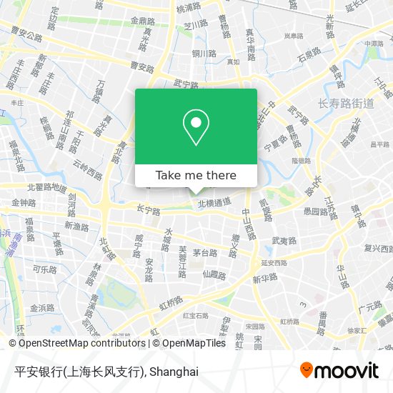 平安银行(上海长风支行) map