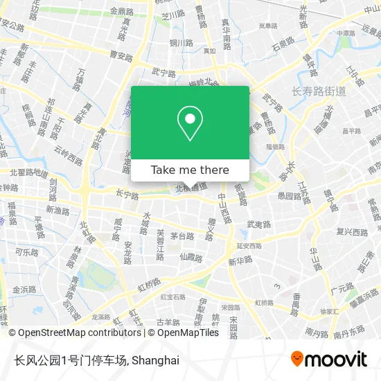 长风公园1号门停车场 map