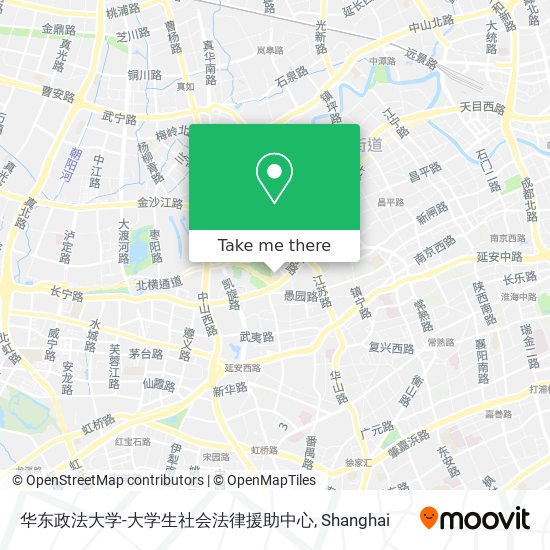华东政法大学-大学生社会法律援助中心 map
