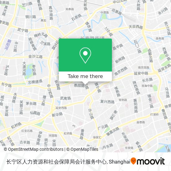 长宁区人力资源和社会保障局会计服务中心 map