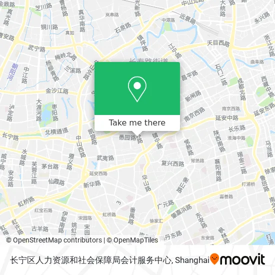 长宁区人力资源和社会保障局会计服务中心 map
