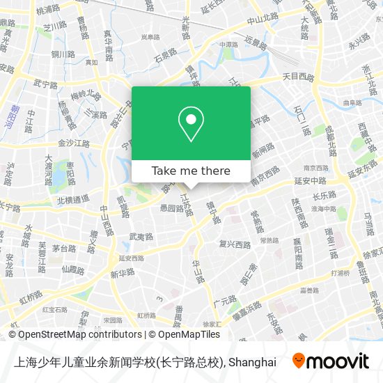 上海少年儿童业余新闻学校(长宁路总校) map